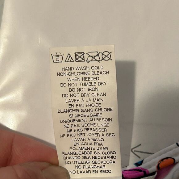 NWOT trina Turk caftan tunic beach swimsuit coverup lace up paisley pattern s XS - Picture 12 of 13